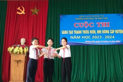 TRƯỜNG TH TRẦN PHÚ THAM GIA “CUỘC THI SÁNG TẠO THANH THIẾU NIÊN, NHI ĐỒNG CẤP HUYỆN” NĂM HỌC 2023 – 2024